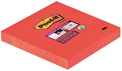 Memoblok Post-it 654 Super Sticky 76x76mm blauw 90 vel-3