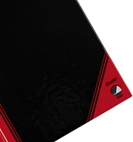 Notitieboek Bantex zwart/rood A6 lijn 70gr 96vel-1