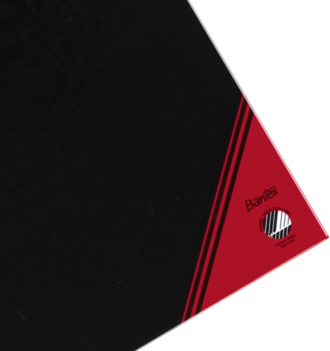 Notitieboek Bantex zwart/rood A5 lijn 70gr 96vel-3