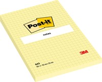 Memoblok Post-it 662 102x152mm ruit geel-3