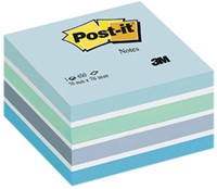 Memoblok Post-it 2028 76x76mm kubus pastel blauw-2