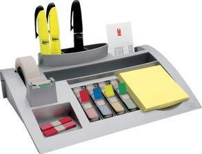 Bureau organiser Post-it C50 zilvergrijs incl inhoud-3