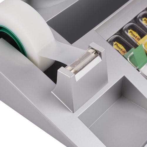 Bureau organiser Post-it C50 zilvergrijs incl inhoud-1