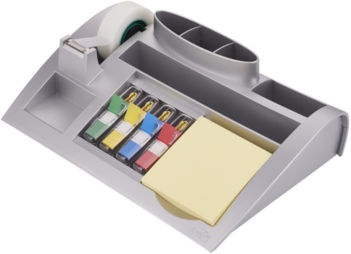 Bureau organiser Post-it C50 zilvergrijs incl inhoud-2