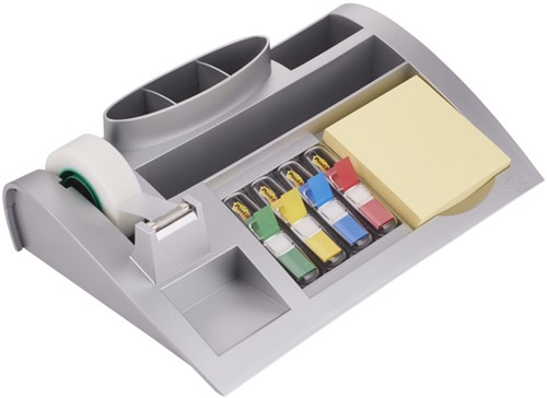 Bureau organiser Post-it C50 zilvergrijs incl inhoud-3