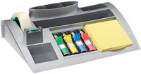Bureau organiser Post-it C50 zilvergrijs incl inhoud-4