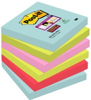 Memoblok Post-it 654 Super Sticky 76x76mm Cosmic 6 stuks-2