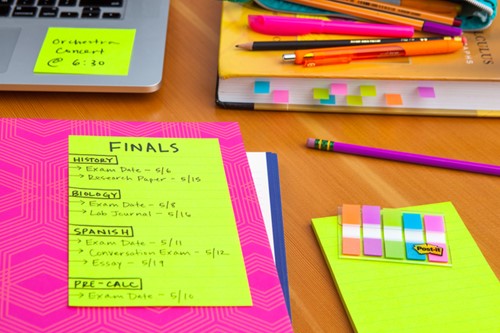 Memoblok Post-it 4690 Super Sticky 101x152mm Cosmic 3 stuks-2