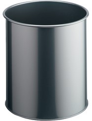 Papierbak Durable 3301-23 15 liter rond zilver-3