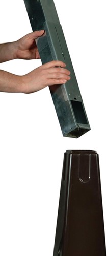 Asbak Rubbermaid Groundskeeper vrijstaand zwart-2