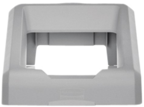 Afvalbak Rubbermaid Slim Jim Recyclestation starterset 87 liter grijs-3