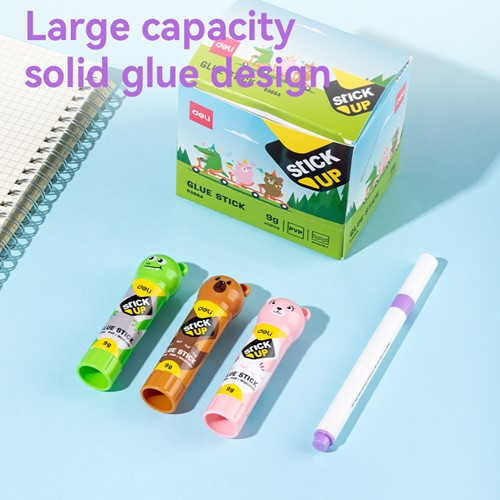 Deli Stick Up lijmstift diertjes, 9 gram, assorti-3