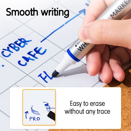 Whiteboardmarker set 4 stuks assorti