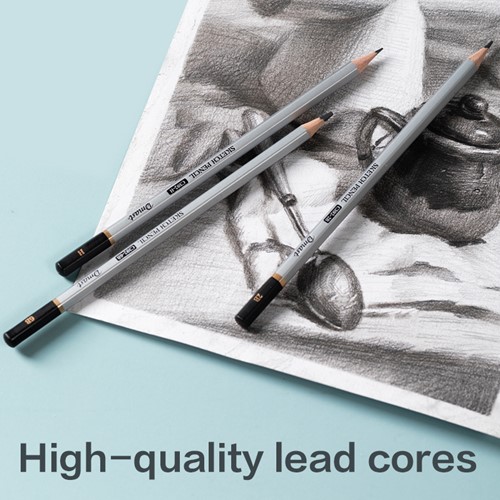 Deli Dmast sketchpotloden HB zwart - 12 stuks-3