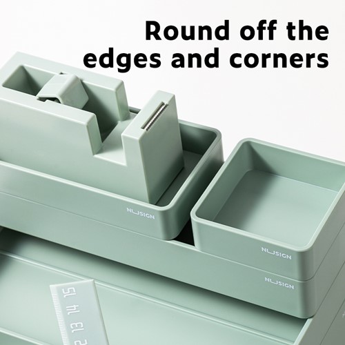 Deli NuSign complete set bureau accessories groen, 13-delig -3