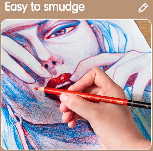 Deli Dmast Pastelpotloden - 24 kleuren-3