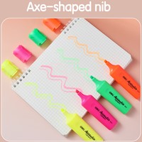 Deli markeerstift met beitelpunt, 1-5mm, set à 4 kleuren-3