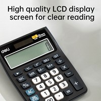 Deli bureaurekenmachine zwart - 12 digits-3