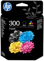 Inktcartridge HP CN637EE 300 zwart + kleur