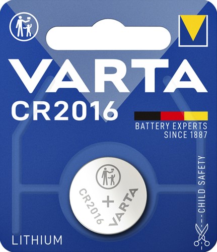 Batterij VARTA knoopcel 1x CR2016 lithium