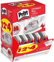Correctietape Pritt Compact Flex 4.2mmx 10m promo pack à 12+4 gratis-2