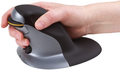 Ergonomische muis Fellowes Penguin draadloos medium-1