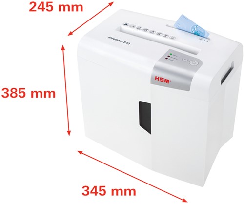 Papiervernietiger HSM shredstar S10 stroken 6mm-2