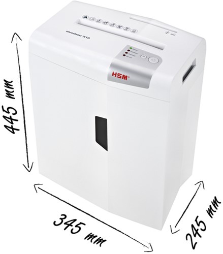 Papiervernietiger HSM shredstar X10 snippers 4.5x30mm-2