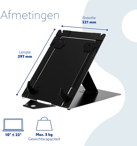 Laptopstandaard R-Go Riser DUO-5