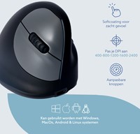 Muis R-Go Ergonomisch HE Break Wireless Rechts M-4