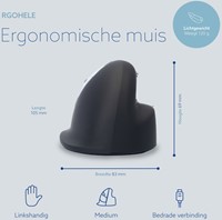 Muis R-Go Ergonomisch HE Break Draad Links M-3
