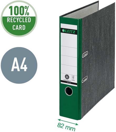 Ordner Leitz 1080 180° 80mm karton A4 groen-4