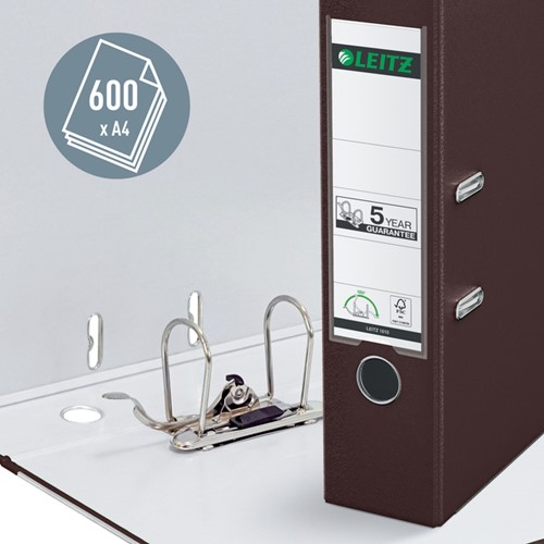 Ordner Leitz 1010 180° 80mm PP A4 bruin-3