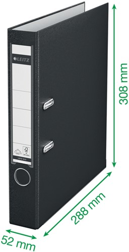 Ordner Leitz 1015 180° 50mm PP A4 blauw-3