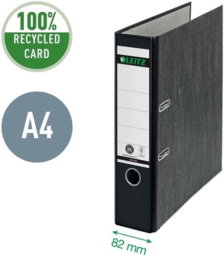 Ordner Leitz 1080 180° 80mm karton A4 zwart-5