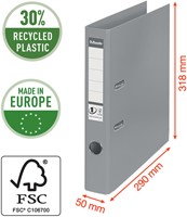 Ordner Esselte No.1 Power VIVIDA 50mm 30% gerecycled PP folie groen-3