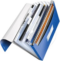 Projectmap Leitz WOW voor A4 6 vaks PP blauw-2