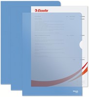 Insteekmap L-model Esselte standaard A4 0.11mm PP blauw 100 stuks-6