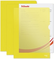 Insteekmap L-model Esselte standaard A4 0.11mm PP geel 100 stuks-7