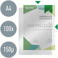 Insteekmap L-model Leitz Premium copy safe 0.15mm PVC A4 glashelder 100 stuks-7