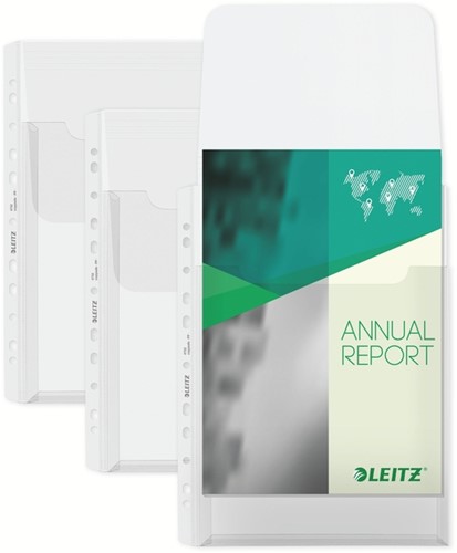 Harmonica showtas Leitz Premium met bovenklep copy safe PP A4  glashelder 5 stuks-7