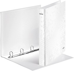 Ringband Leitz WOW A4 maxi 4-rings D-mechaniek 25mm wit