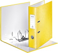 Ordner Leitz Wow 180° gelamineerd 80mm A4 geel