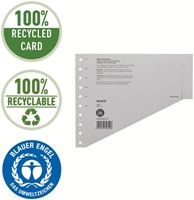 Scheidingsbladen Leitz A4 karton 200gr 11-gaats grijs 100 stuks-5