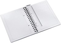 Notitieboek Leitz WOW A5 spiraal 160 pagina's lijn roze-2
