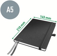 Notitieboek Leitz Complete A5 lijn 160 pagina's 100gr zwart-2