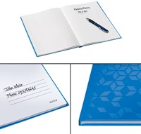 Notitieboek Leitz WOW A4 160blz 90gr lijn blauw-5