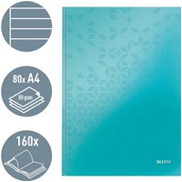 Notitieboek Leitz WOW A4 160 pagina's 90gr lijn ijsblauw-2