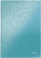 Notitieboek Leitz WOW A4 160 pagina's 90gr lijn ijsblauw