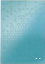 Notitieboek Leitz WOW A4 160 pagina's 90gr lijn ijsblauw